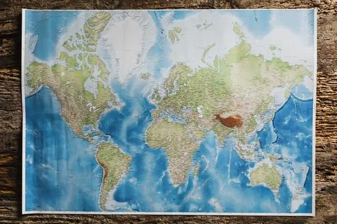Map of the world Stock Photos