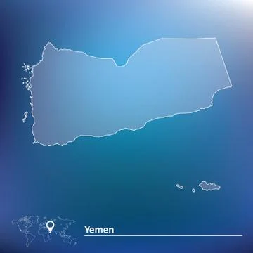 Map of Yemen Stock Illustration