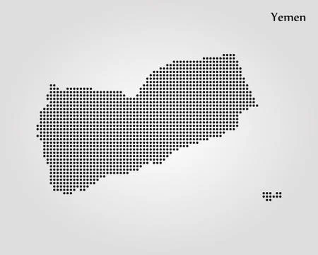 Map of Yemen. Vector illustration. World map Illustrazione stock