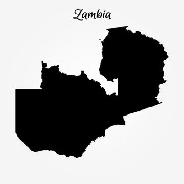 Map of Zambia Stock-Illustration