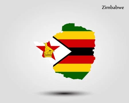 Map of Zimbabwe Stock Illustration