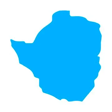 Map of Zimbabwe Stock Illustration