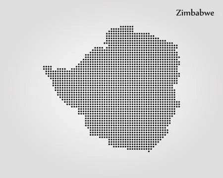 Map of Zimbabwe. Vector illustration. World map Stock Illustration