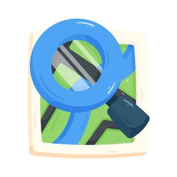 Map zoom in 스톡 일러스트