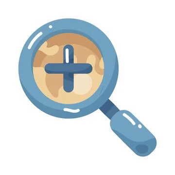 Map zoom in Stock Illustration
