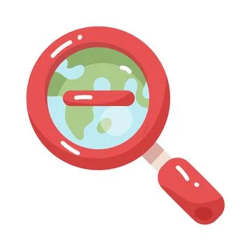 Map zoom out Stock Illustration