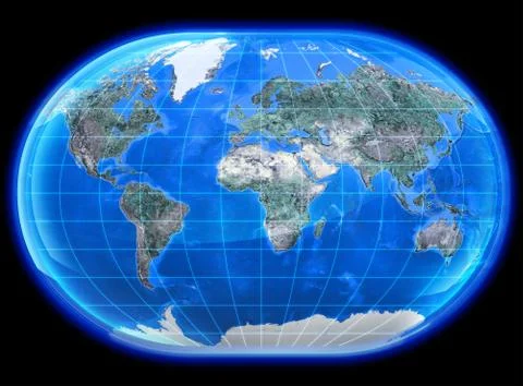 The Mapa Mundi 3D Stock Illustration