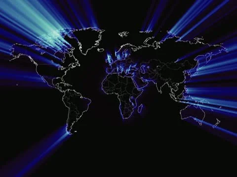 Mapa Mundi - world map Vj Loops 库存影片 22175372