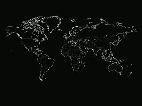 Mapa Mundi - world map Vj Loops 库存影片 22175430
