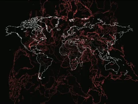 Mapa Mundi - world map Vj Loops 库存影片 22175620