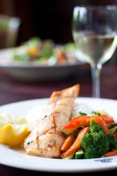 Maple glazed salmon Stock-Fotos