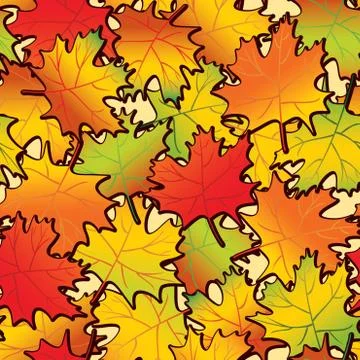 Maple leaf abstract background. Stock Illustration