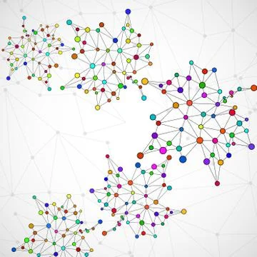 Maple leaf in abstract geometric shape. Vector Stock Illustration