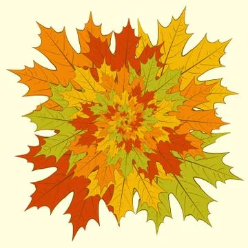 Maple leaf boquet Stock Illustration