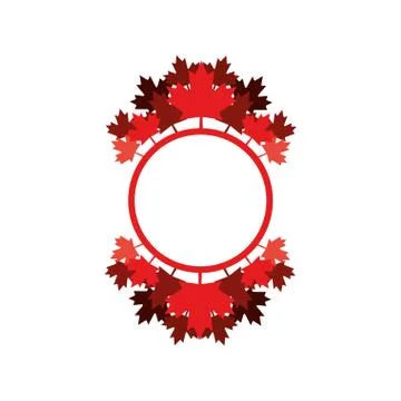 Maple leaf of canada design Stock Illustration