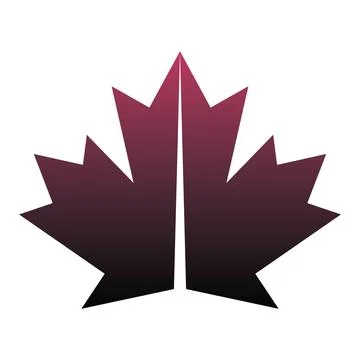 Maple Leaf Canada Nature Symbol Logo Design Vector Template Icon Stock-Illustration