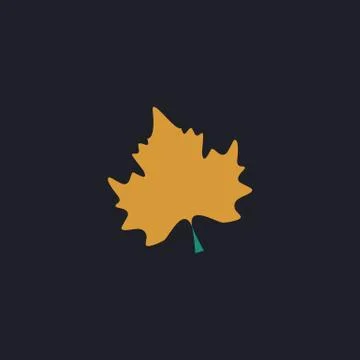 Maple Leaf computer symbol Illustrazione stock