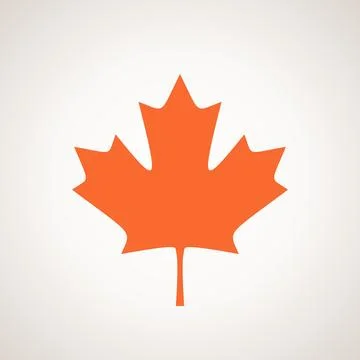 Maple leaf from the flag of Canada Stock Illustration