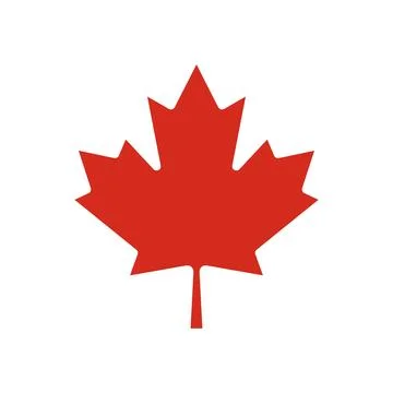 Maple Leaf Flag of Canada Stock Illustration
