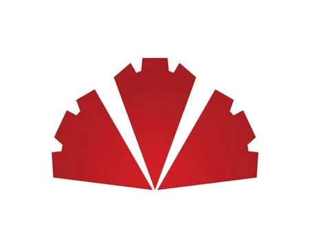 Maple leaf gear version logo icon Stock Illustration
