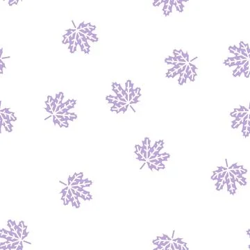 Maple leaf glyph seamless pattern 스톡 일러스트