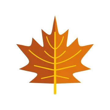Maple leaf graphic symbolizing autumn season and fall Stock Illustration
