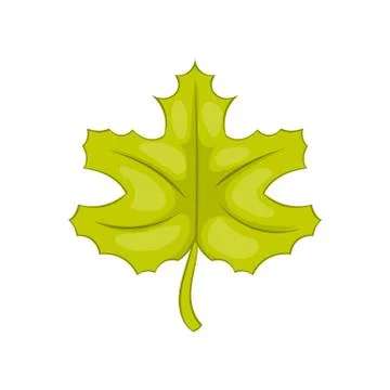 Maple leaf icon, cartoon style Illustrazione stock