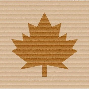 Maple Leaf icon Flat with abstract background Stock Illustration