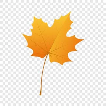 Maple leaf icon, flat style Stock Illustration