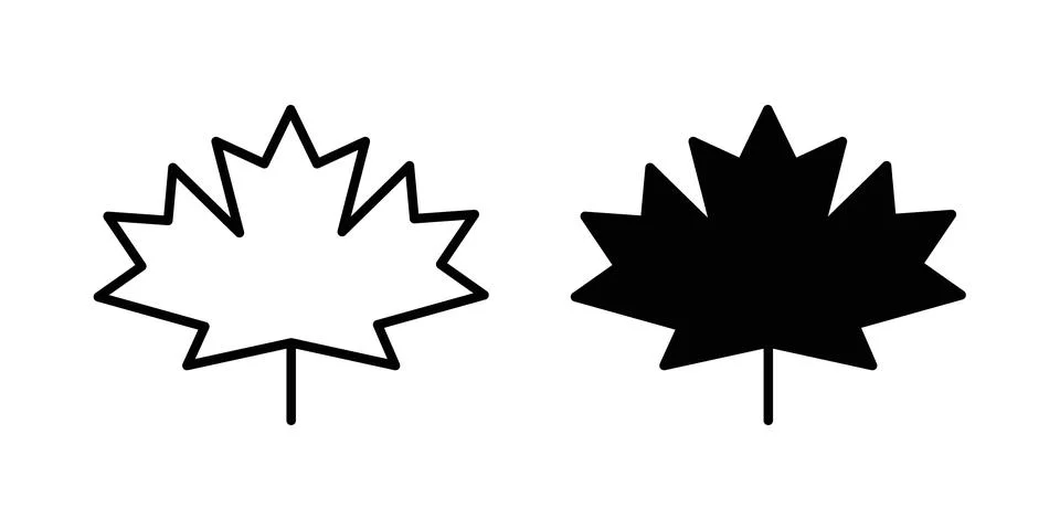 Maple leaf icon graphic design. web icons vectors Illustrazione stock