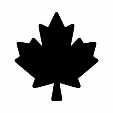 Maple leaf icon 库存插图
