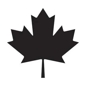 Maple leaf icon vector Canada symbol for graphic design, logo, website, socia Stock Illustration