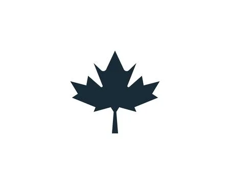 Maple Leaf Icon Vector Logo Template Illustration Design Stock Illustration