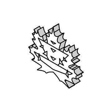 Maple leaf isometric icon vector illustration Stock Illustration