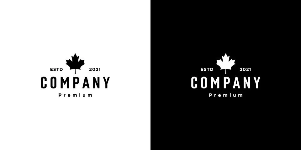 Maple leaf logo vector design Stock Illustration
