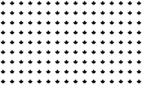 Maple Leaf Motifs Pattern Stockillustratie