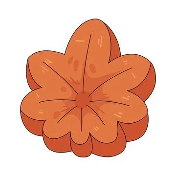 Maple leaf nerikiri Stock Illustration