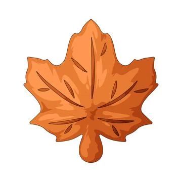 Maple leaf nerikiri illustration Stock Illustration