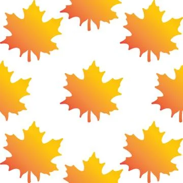 Maple leaf pattern Stock Illustration