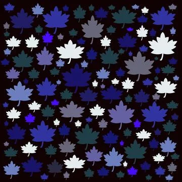 Maple leaf pattern Illustrazione stock