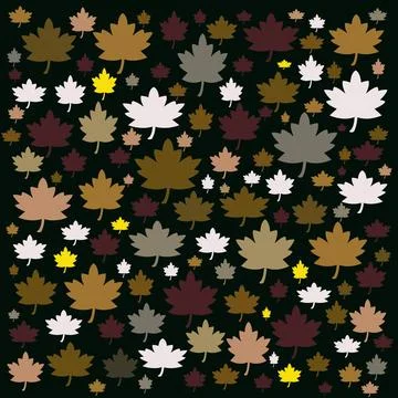 Maple leaf pattern Stockillustratie