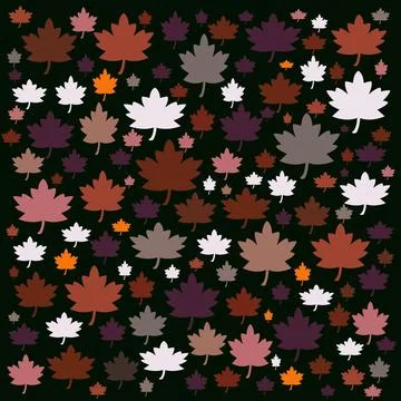 Maple leaf pattern Stock Illustration