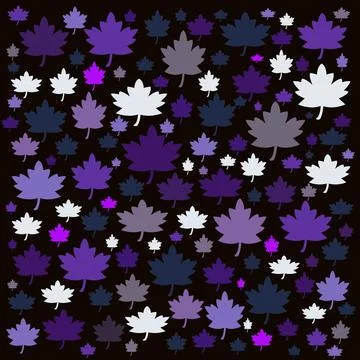 Maple leaf pattern Stockillustratie