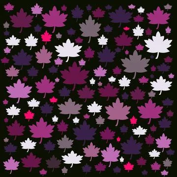 Maple leaf pattern Illustrazione stock
