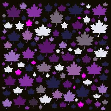 Maple leaf pattern Stockillustratie
