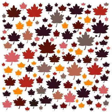 Maple leaf pattern Stock Illustration