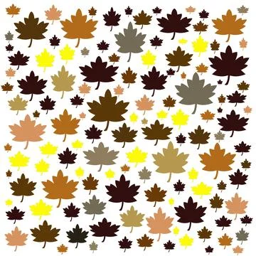 Maple leaf pattern Stock Illustration