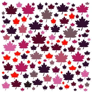 Maple leaf pattern Stockillustratie