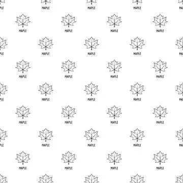Maple leaf pattern seamless Stockillustratie