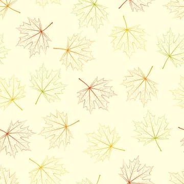 Maple leaf silhouette seamless Illustrazione stock